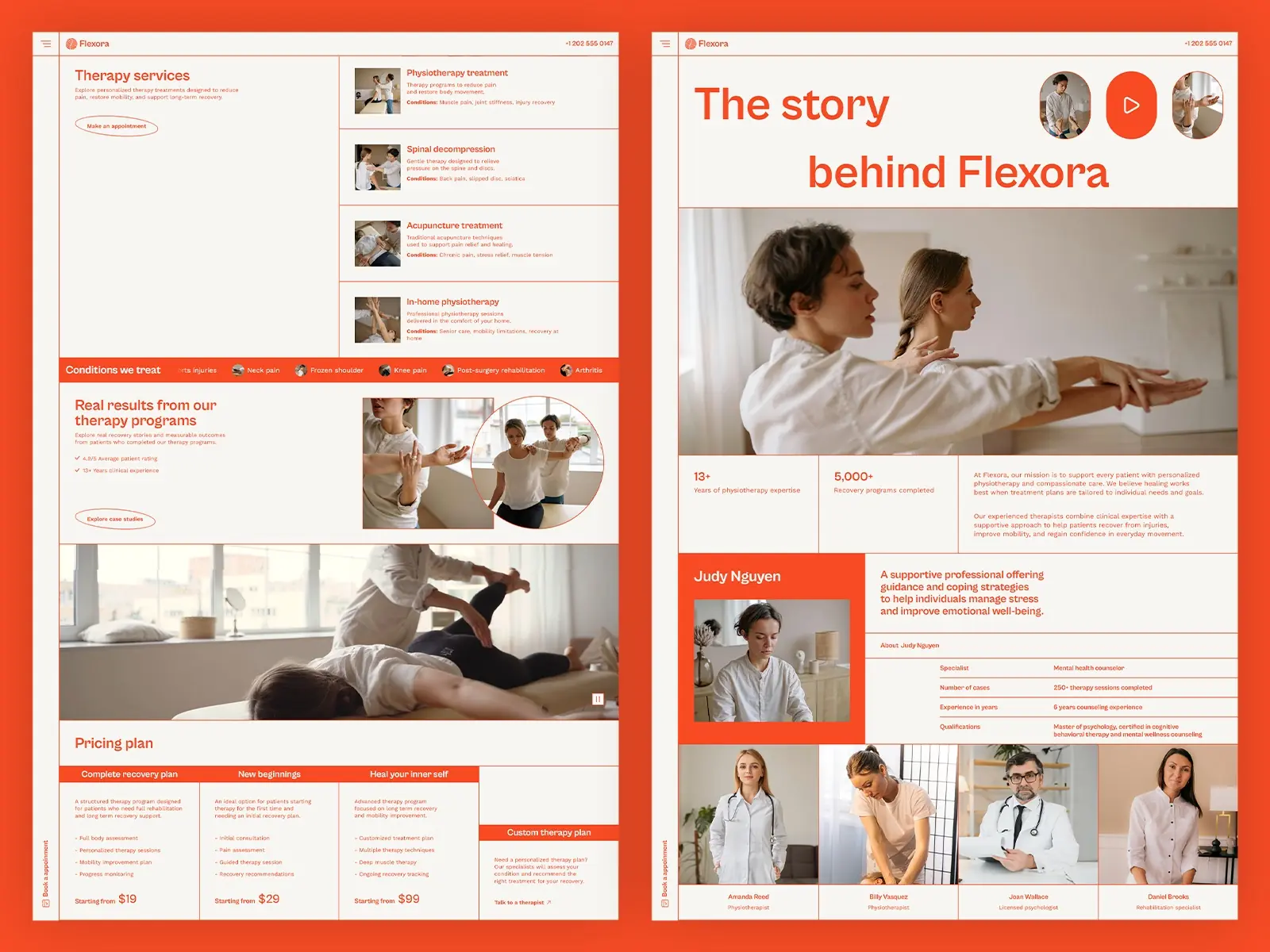 Flexora — Therapy & Wellness Template