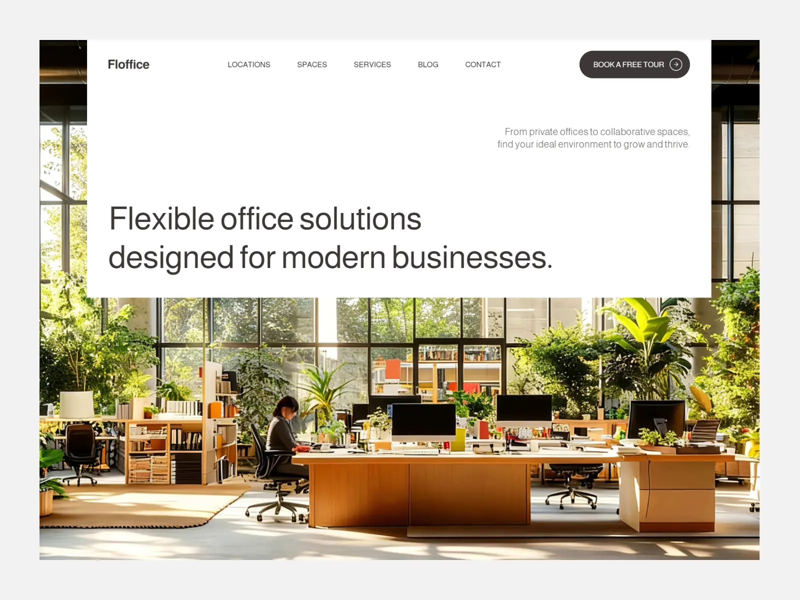 Floffice — Coworking & flex office template — Konrad Makowski Framer Template