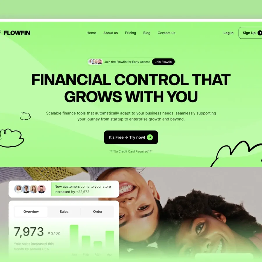 Flowfin — Modern SaaS & Startup Template — Themeflow Framer Template