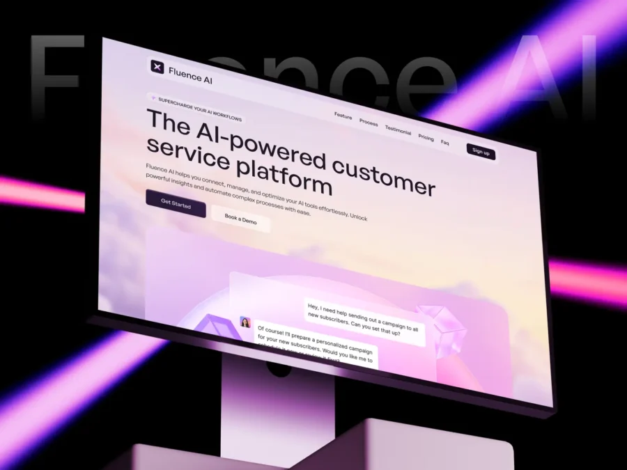 Fluence AI — SaaS & AI Agent Template — Amani Framer Template