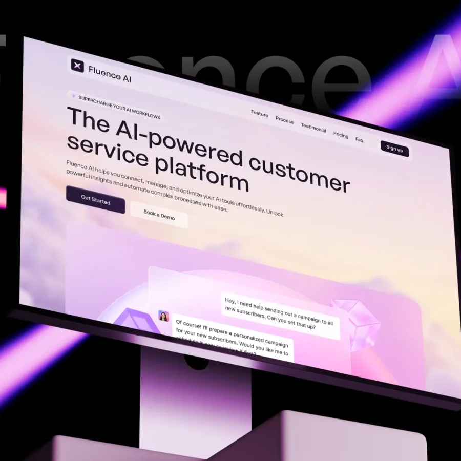 Fluence AI — SaaS & AI Agent Template — Amani Framer Template