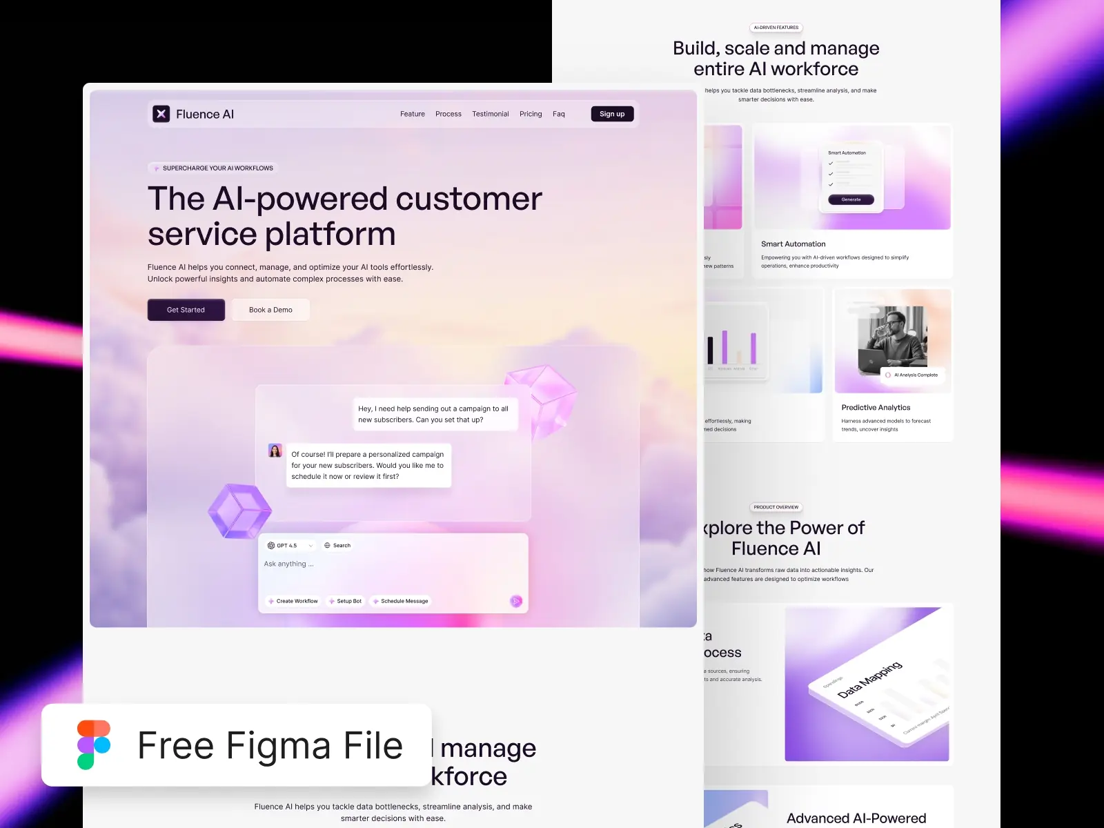 Fluence AI — SaaS & AI Agent Template