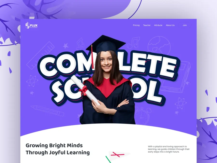 Flux Academy — Modern School Website — Samero Framer Template