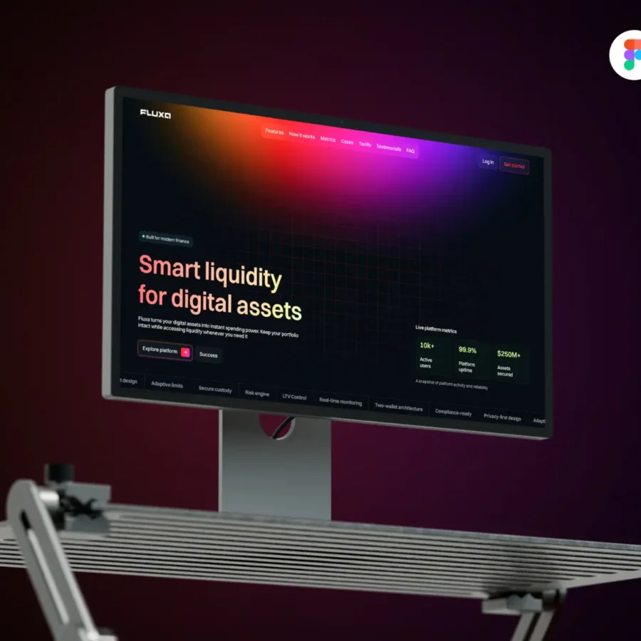 Fluxa — Fintech & Crypto Website Template — Roman Salakhov Framer Template