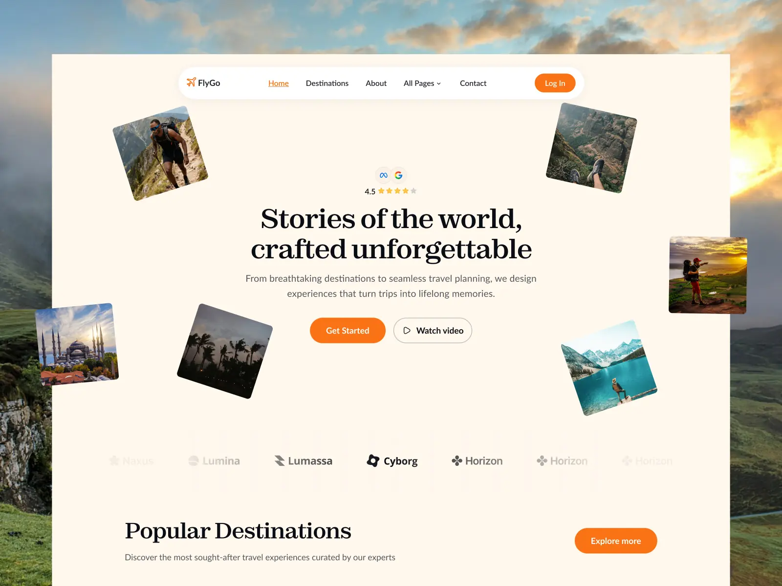 FlyGo — Travel & Tour Agency Website — Ui Hive Framer Template