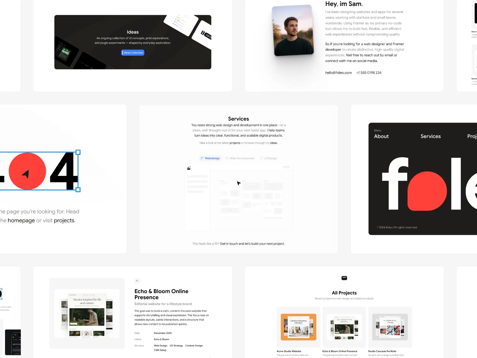 Foleo — Portfolio, Showcase work & ideas