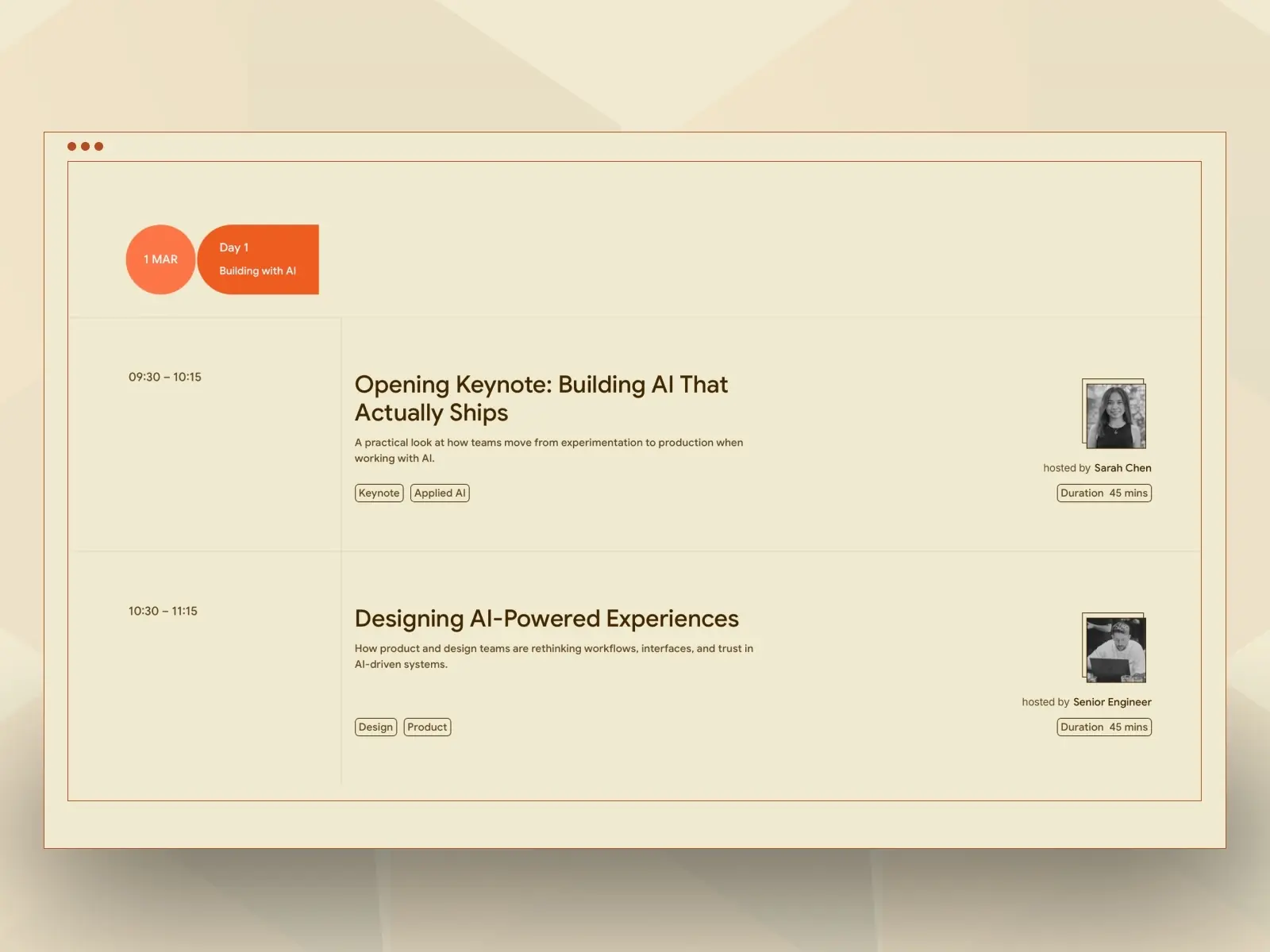 Forge Event — AI Conference & Tech Event Framer