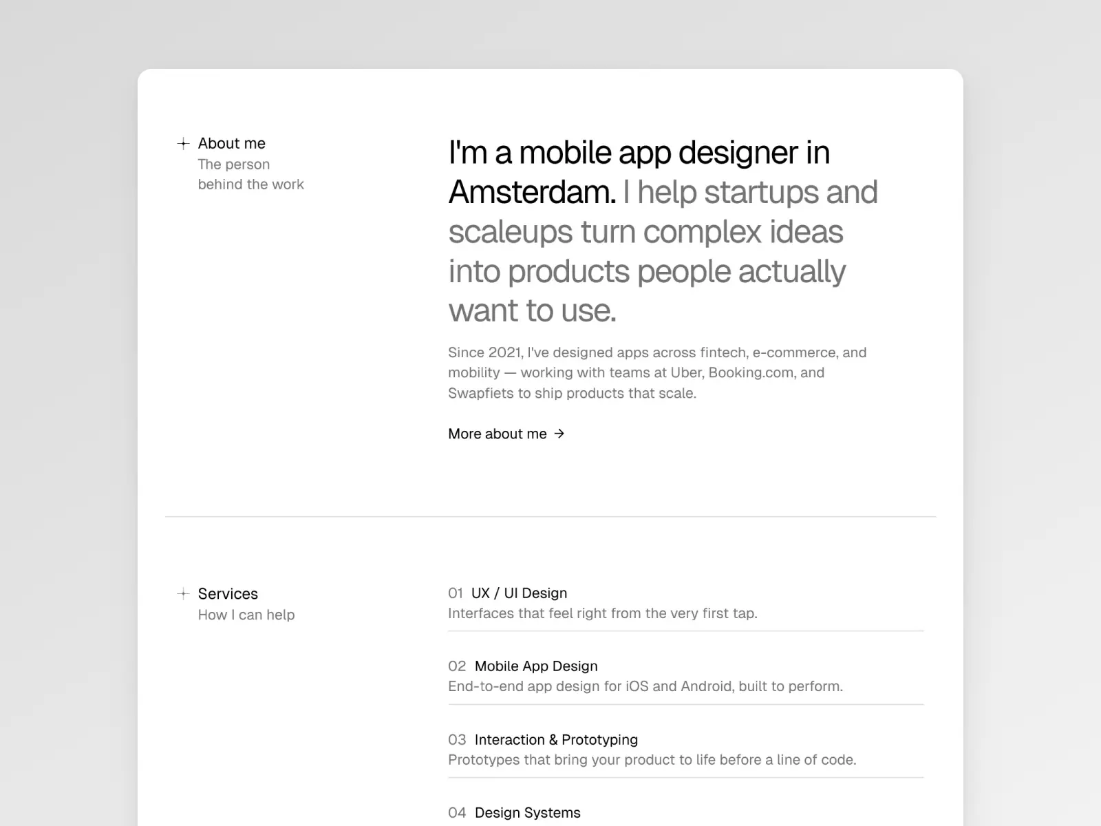 Formo — Minimal Portfolio Template