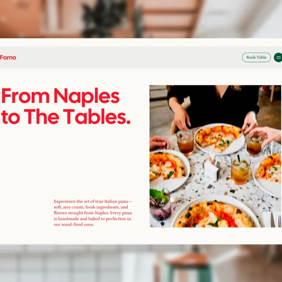 Forno — Best Restaurant Template — Lasse Dyrholm Framer Template