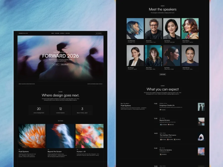 Forward — Conference & Event Template — Sebastian Framer Template
