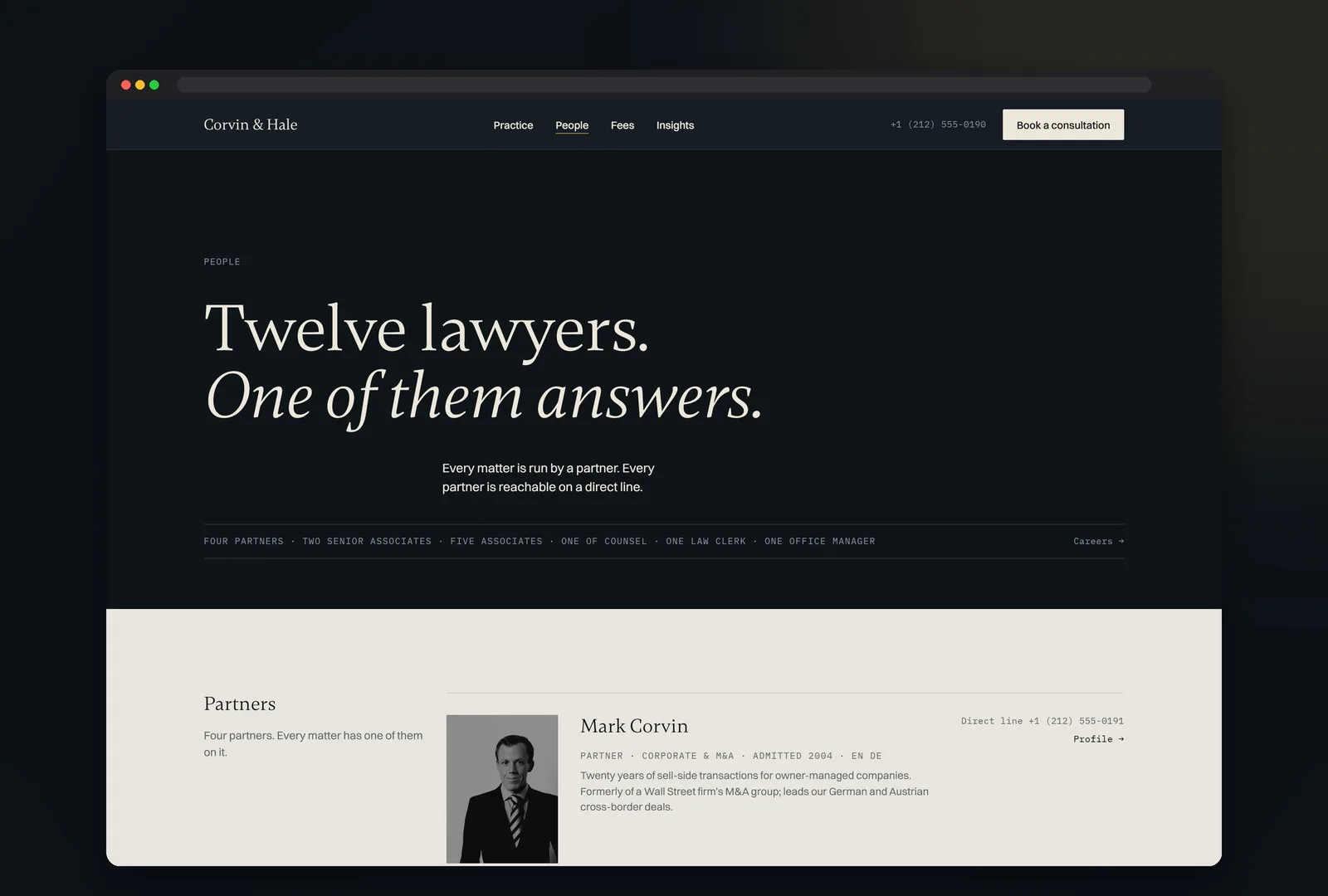 Corvin — Framer Template
