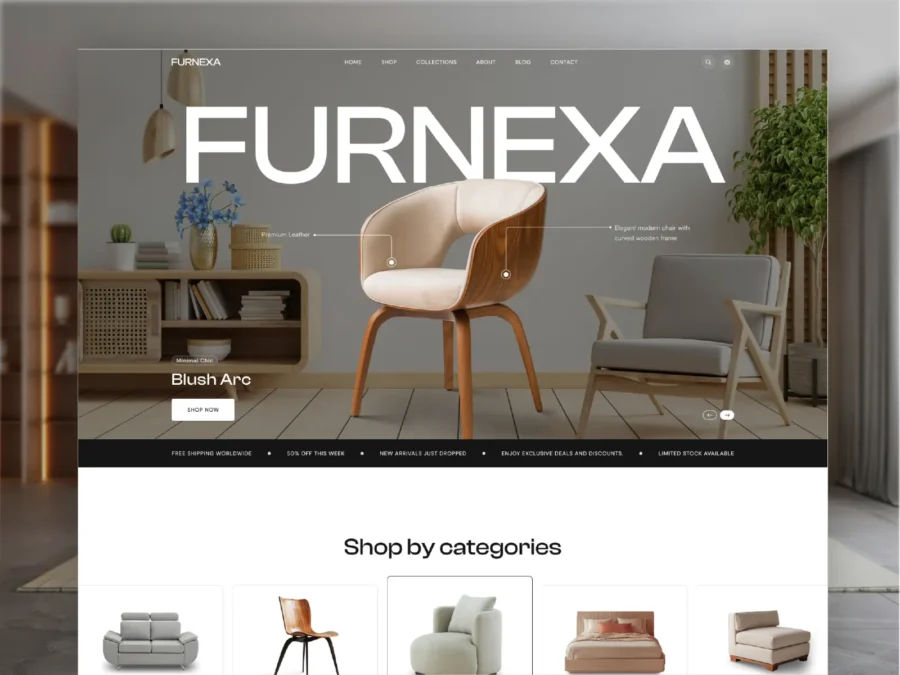 Furnexa — Luxury Furniture Store Template — Framerify Framer Template