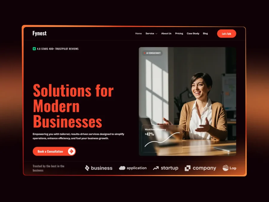 Fynest — Consulting & Technology Template — Amani Framer Template