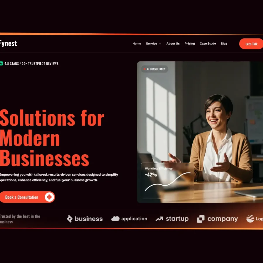 Fynest — Consulting & Technology Template — Amani Framer Template