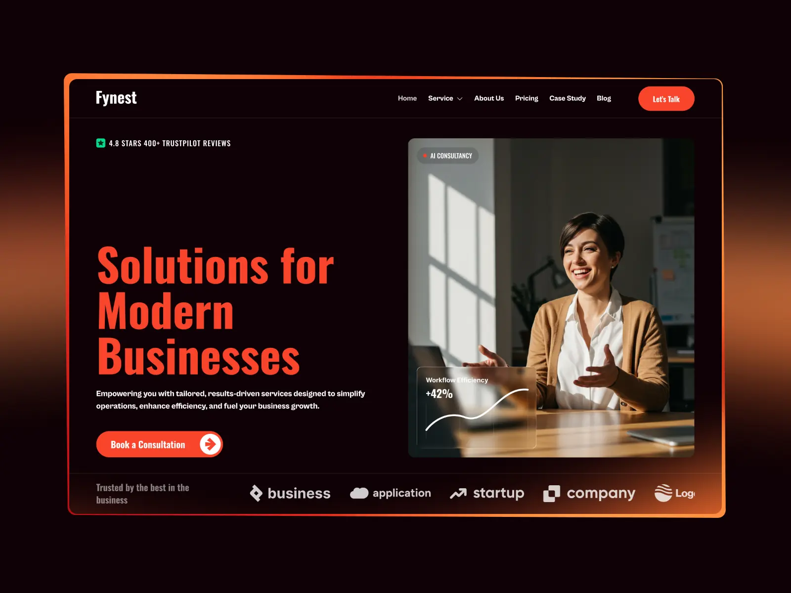 Fynest — Consulting & Technology Template — Amani Framer Template