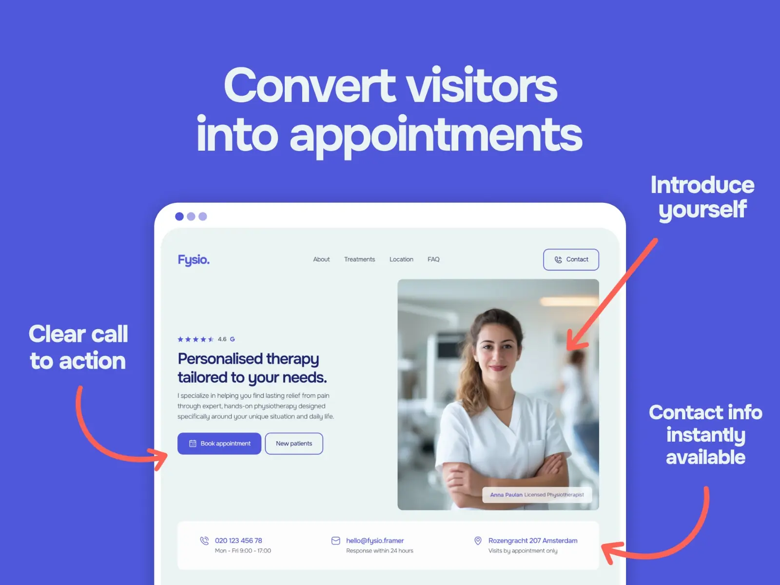 Fysio — For solo healthcare professionals