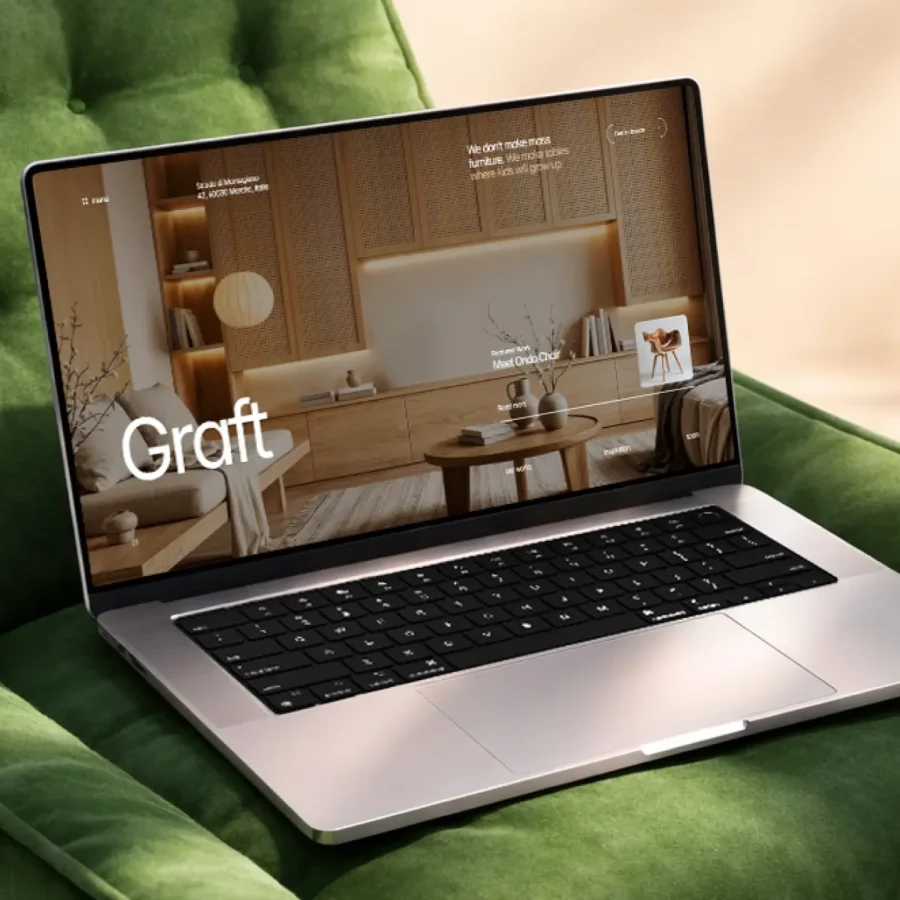 Graft — Furniture, Interior Design Landing — Stacy More Framer Template