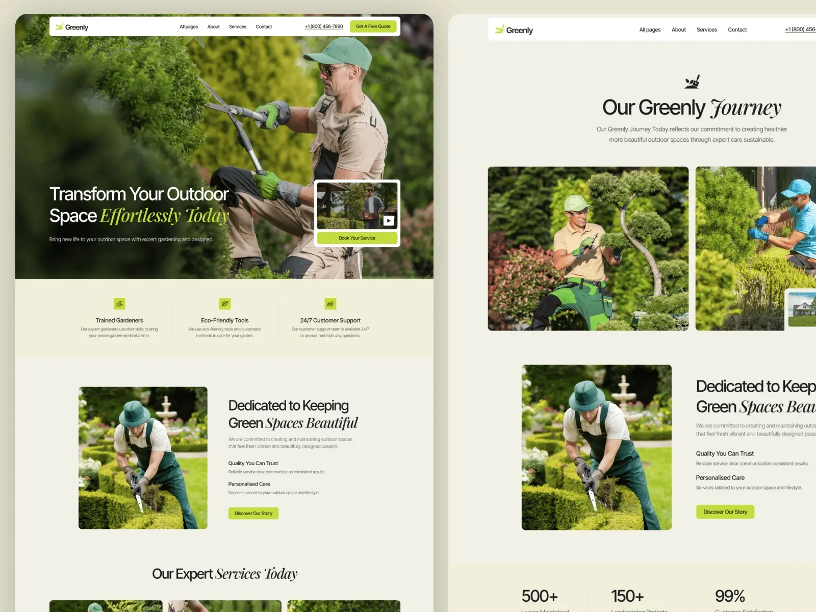 Greenly — Free Landscape & Garden Template