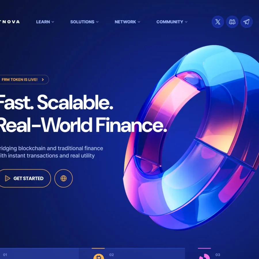 Gritnova — Ultimate Web3 Template — Creative Mints Framer Template