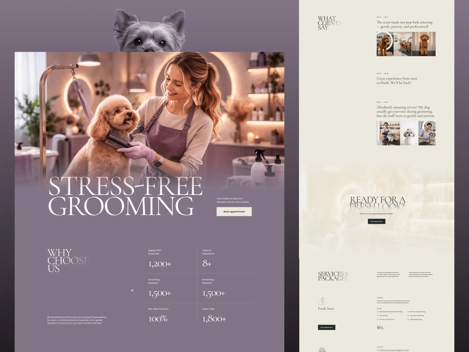 Groomerly — Pet Grooming & Pet Care Template