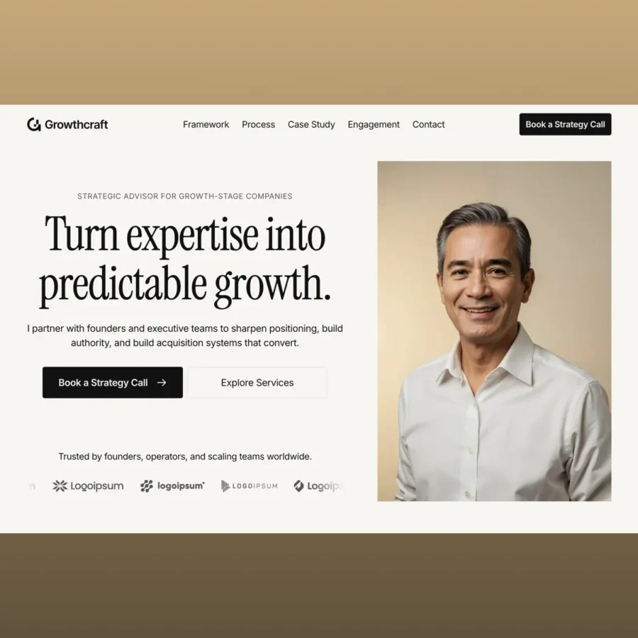 Growthcraft — Strategy & Consulting Template — Damir Cosic Framer Template