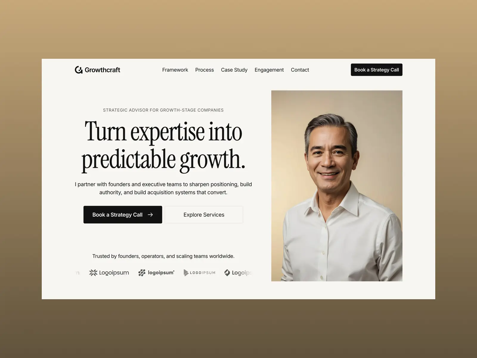 Growthcraft — Strategy & Consulting Template — Damir Cosic Framer Template