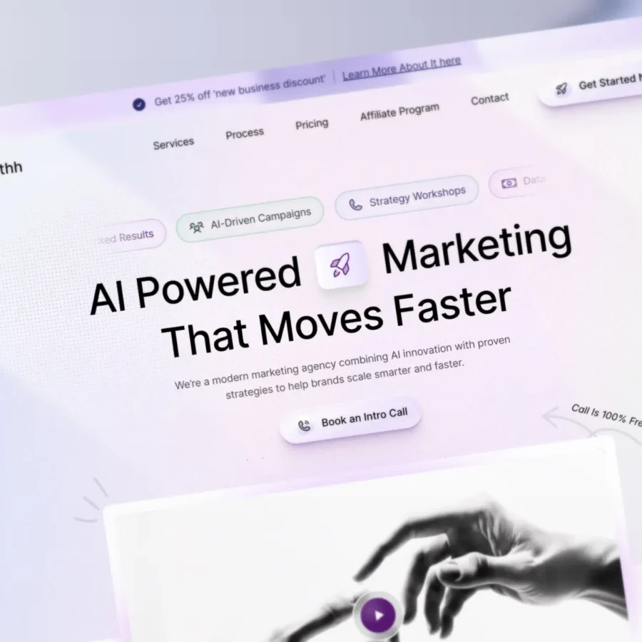 Growthh — High Converting Marketing Template — eaze design Framer Template