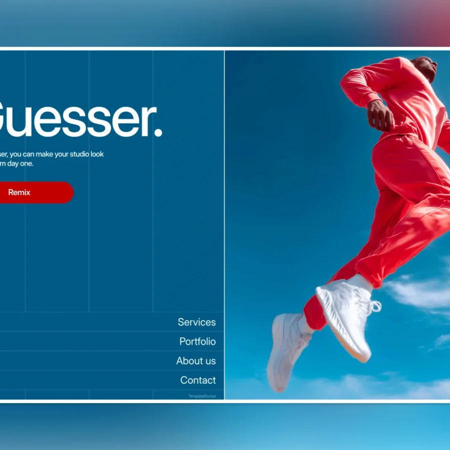 Guesser — Agency portfolio template — Vasily Feofanov Framer Template