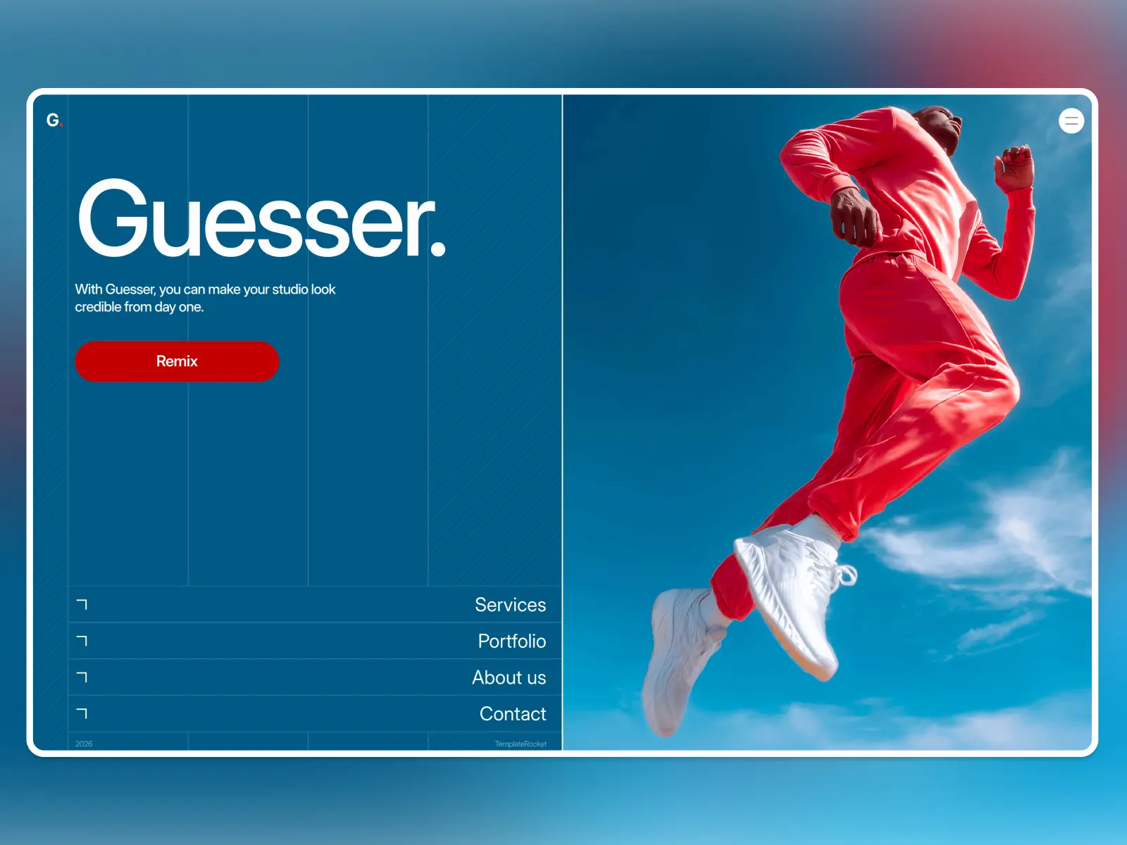 Guesser — Agency portfolio template — Vasily Feofanov Framer Template