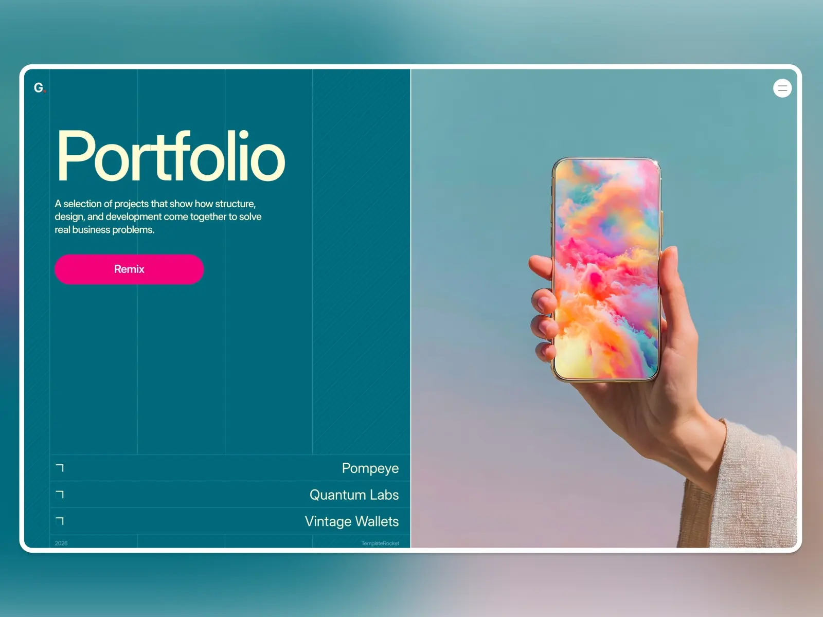 Guesser — Agency portfolio template