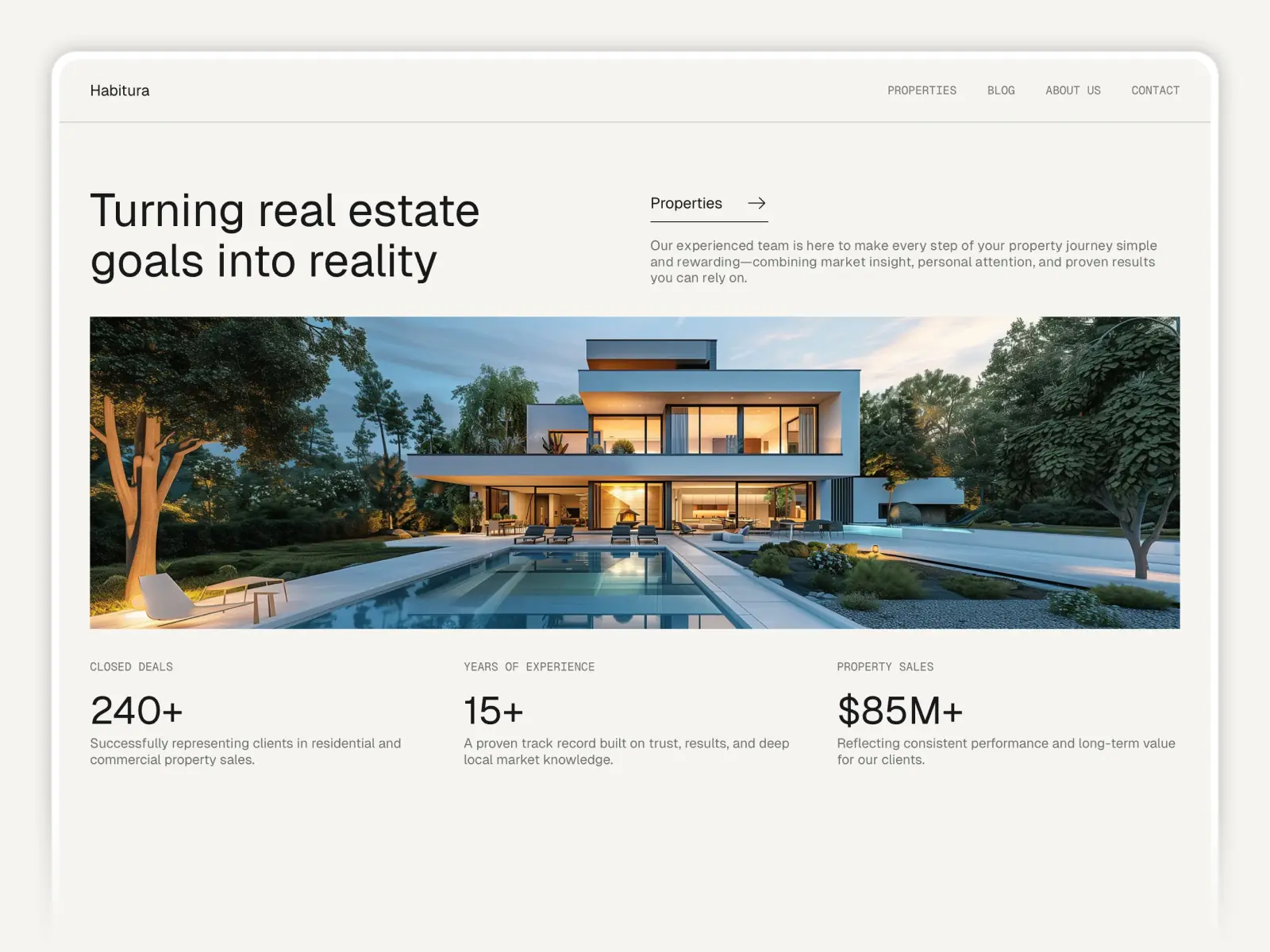 Habitura — Real Estate Template — Gergő Cserba Framer Template