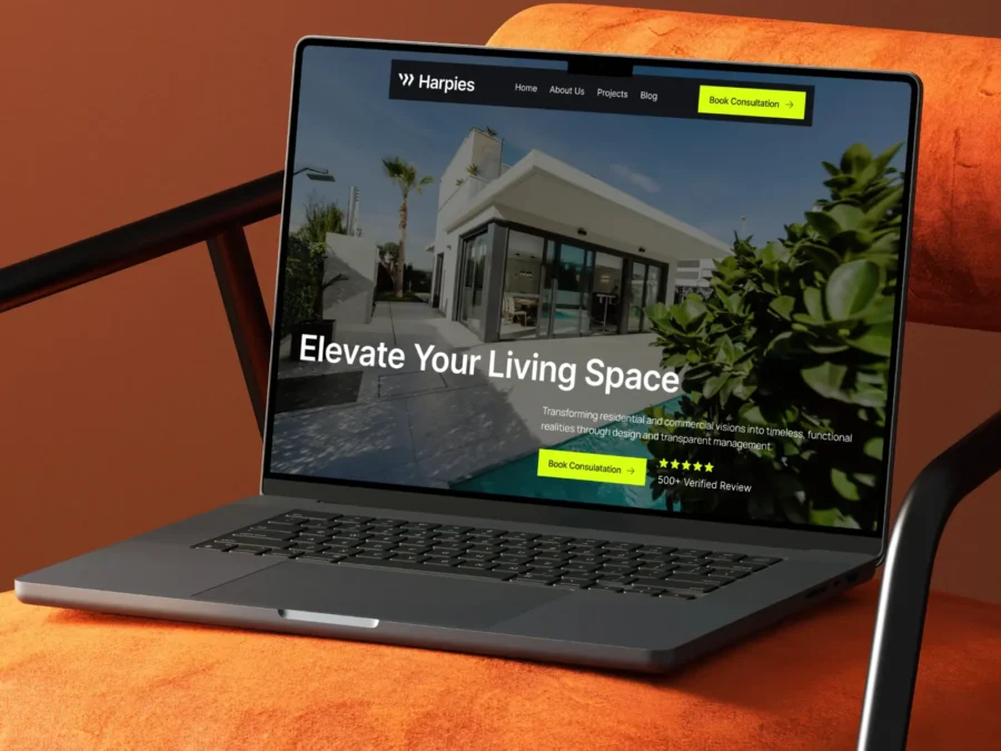 Harpies — Interior Design Studios Template — hellorizkieko Framer Template