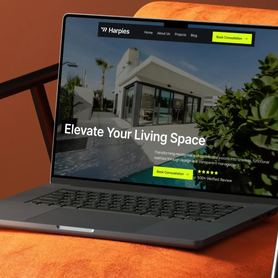 Harpies — Interior Design Studios Template — hellorizkieko Framer Template