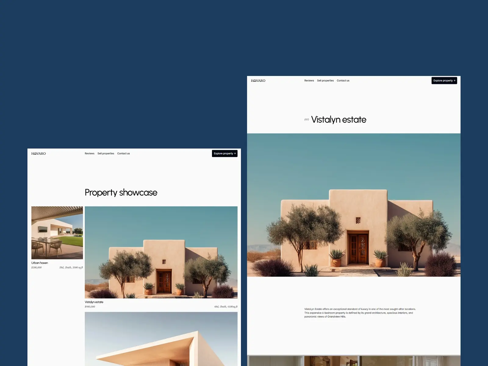 Havaro — real estate template
