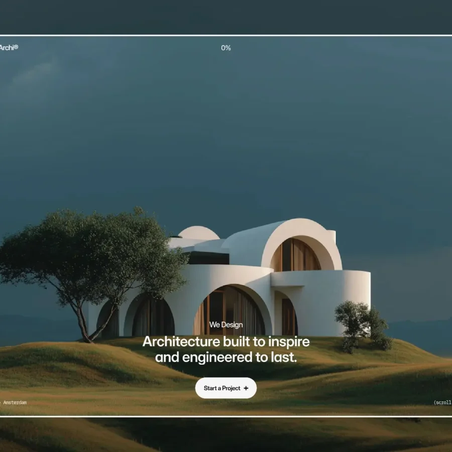 Hello-Archi® — Premium Architecture Template — Charles Owoeye Framer Template