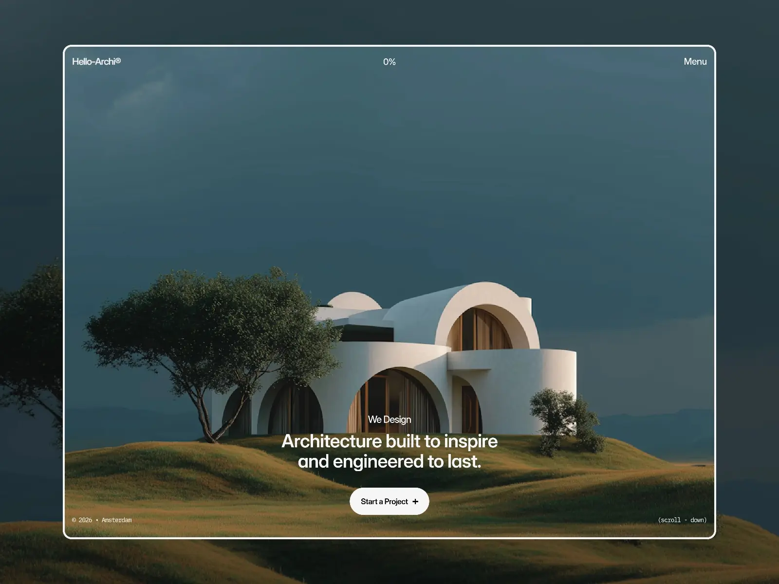 Hello-Archi® — Premium Architecture Template — Charles Owoeye Framer Template