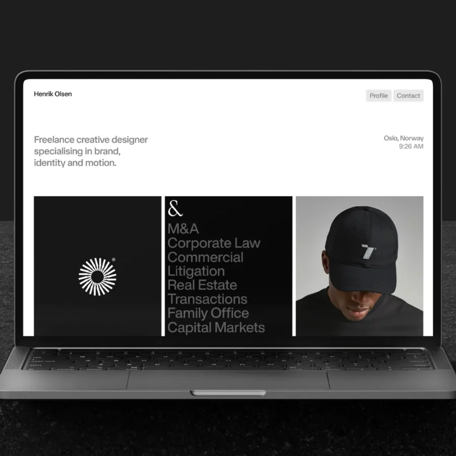 Henrik — Minimal Portfolio Template — Refactor Framer Template