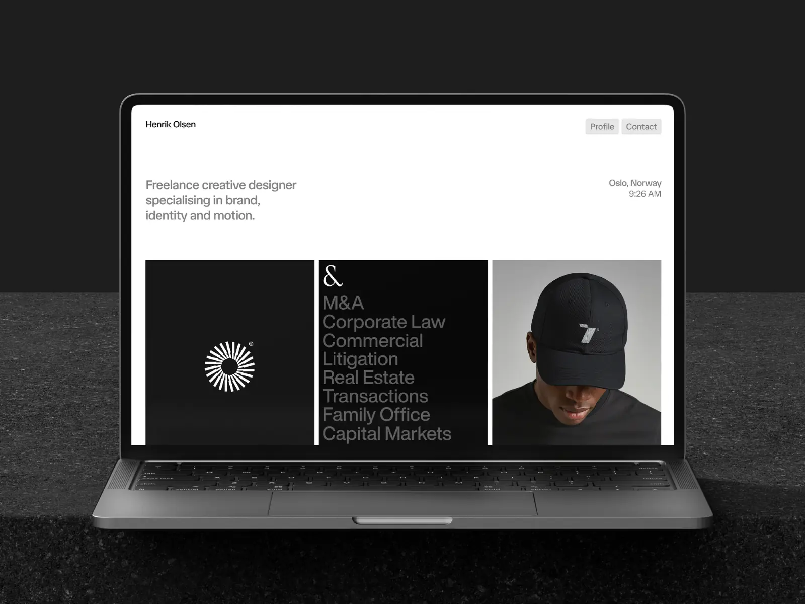 Henrik — Minimal Portfolio Template — Refactor Framer Template