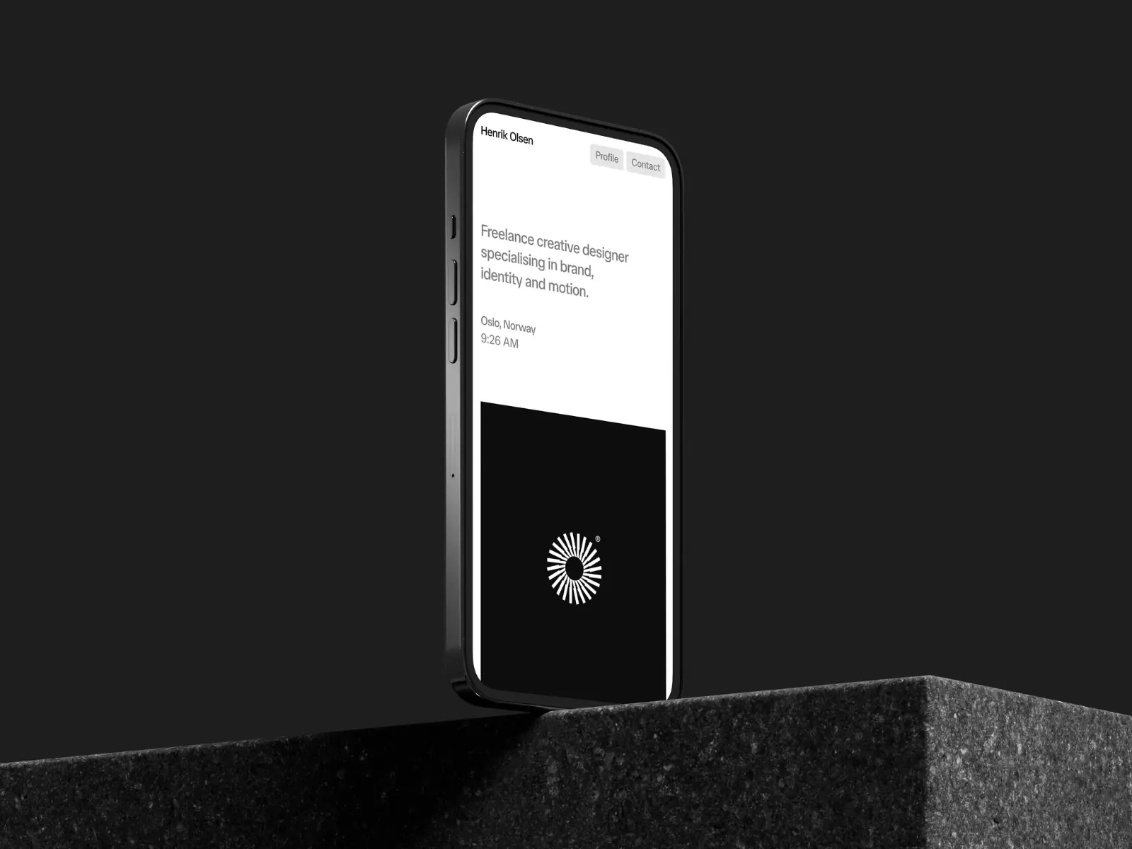 Henrik — Minimal Portfolio Template