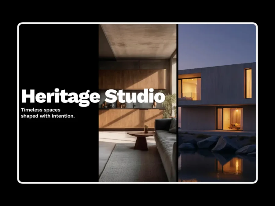 Heritage Std — Architecture Portfolio Template — Brano Mahut Framer Template