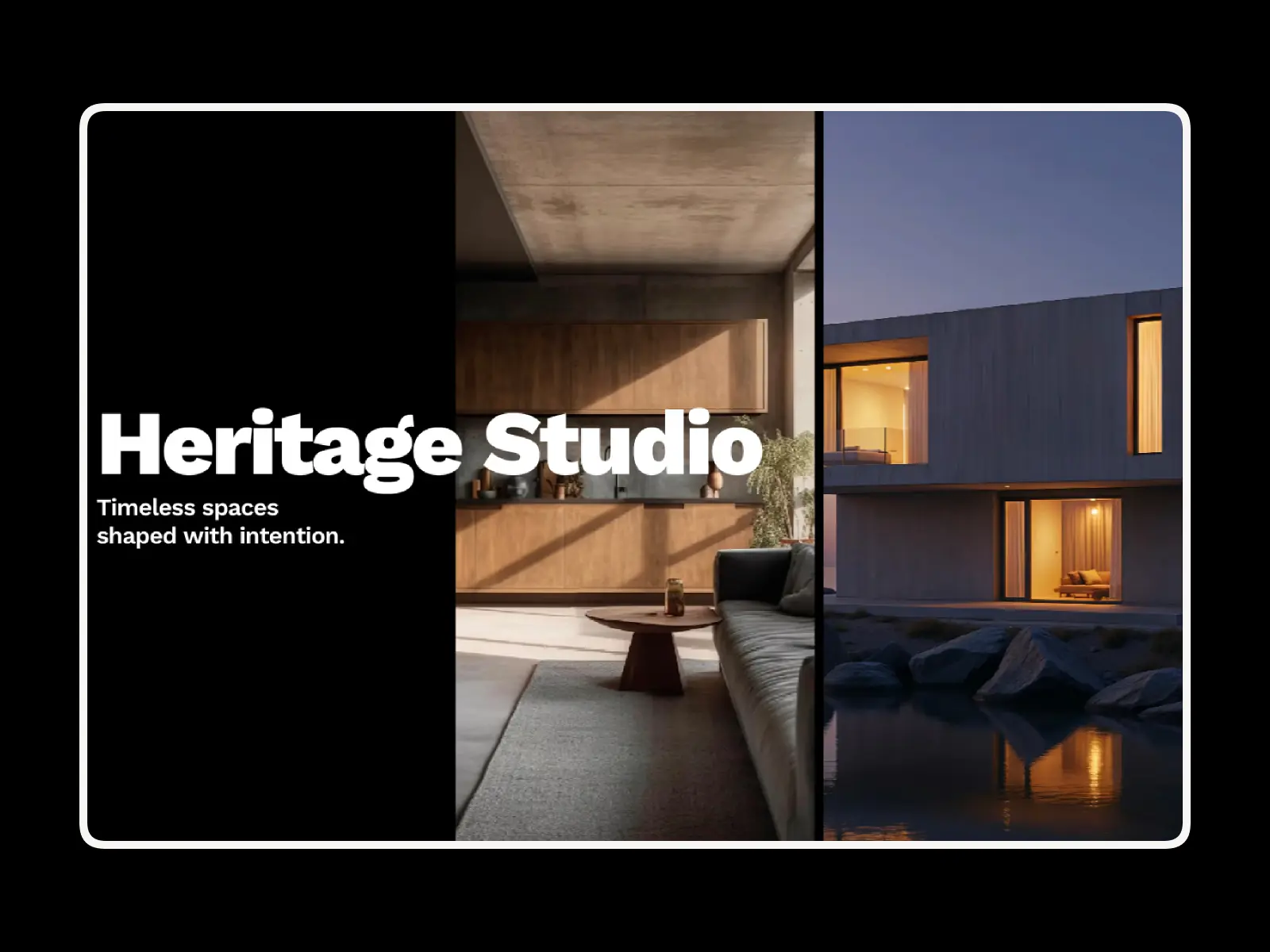 Heritage Std — Architecture Portfolio Template — Brano Mahut Framer Template