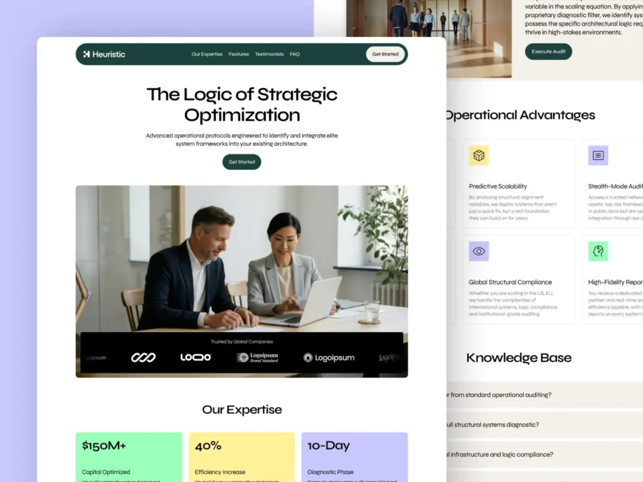 Heuristic — Strategic Consulting Template — Retsen Framer Template