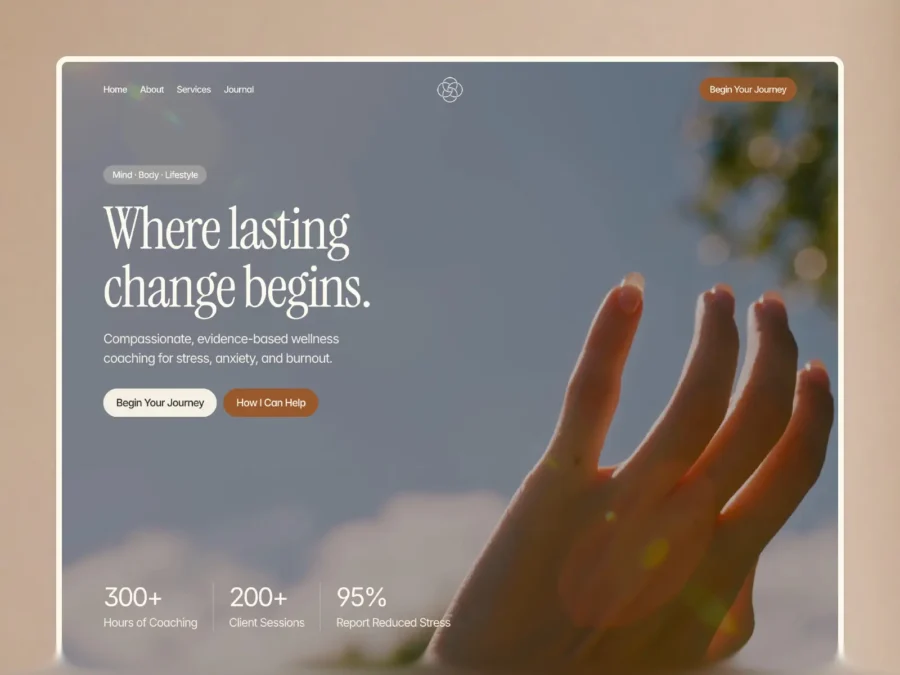 Holistic — Wellness & Coaching Template — Hamza Ehsan Framer Template