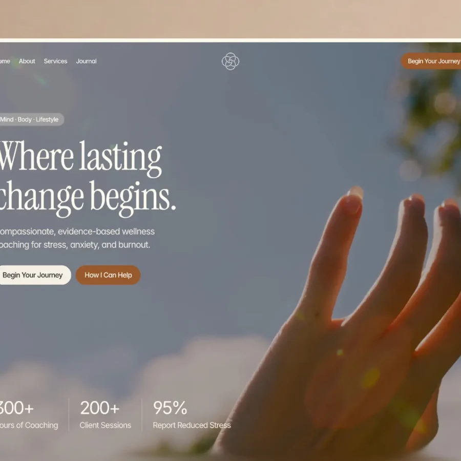 Holistic — Wellness & Coaching Template — Hamza Ehsan Framer Template