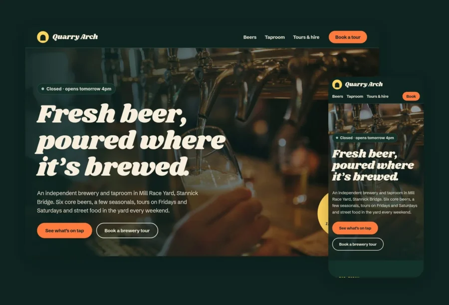 Hops Brewery — Yehor Vermiyenko Framer Template