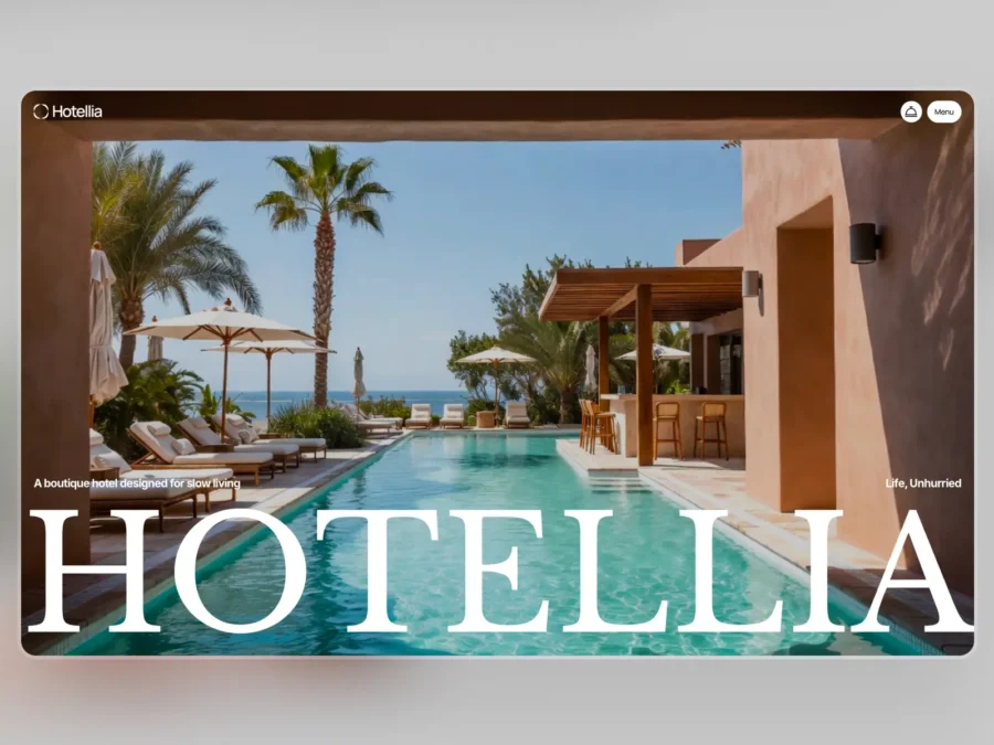 Hotellia — Hotel & Resort Framer Template — Tato Framer Template