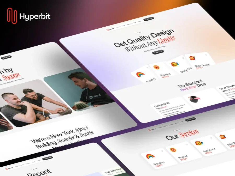 Hyperbit — Service Based Digital Agency — Framerbite Framer Template