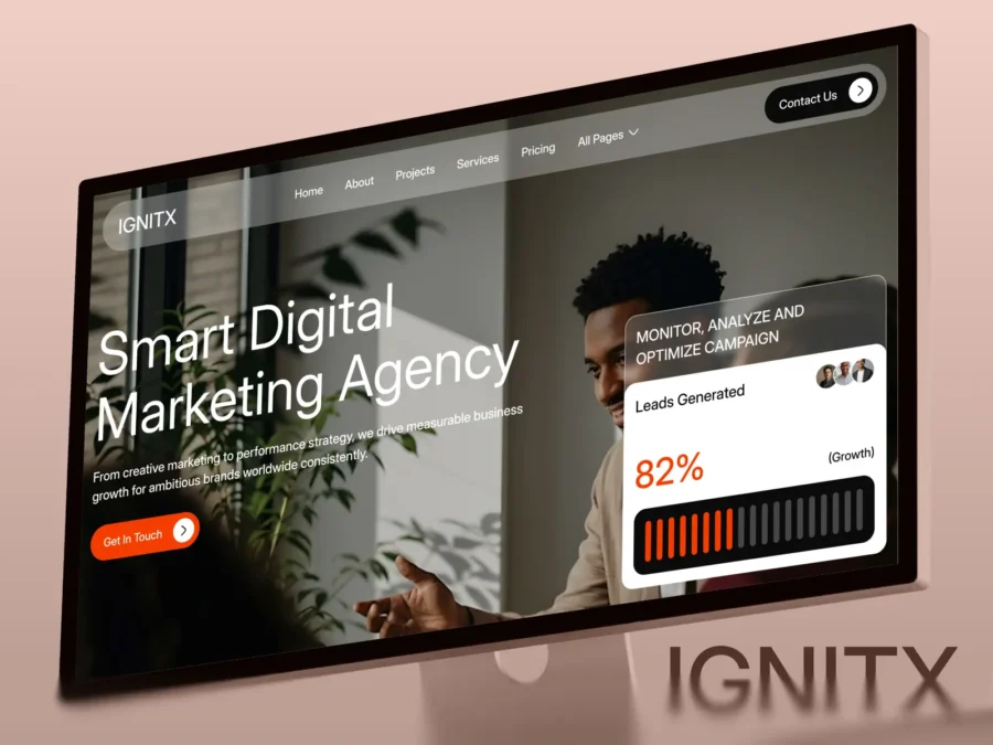Ignitx — Business Consultation & Marketing — Pentaclay Framer Template