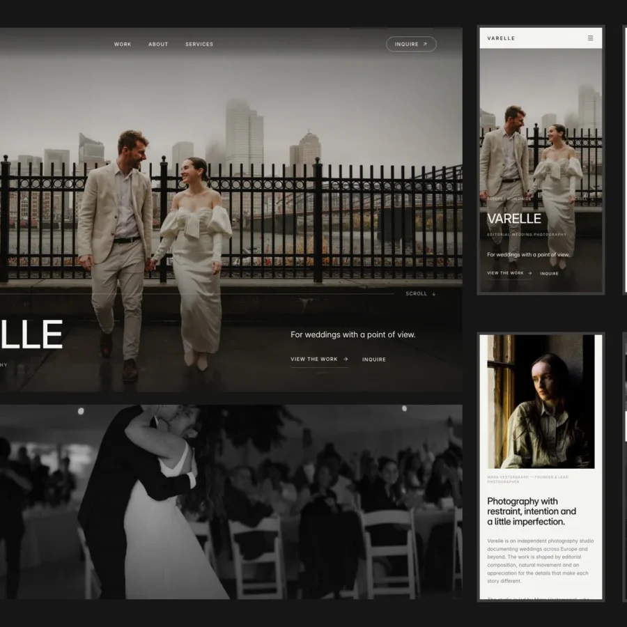 Wedding Photographer (free) — proto ix Framer Template