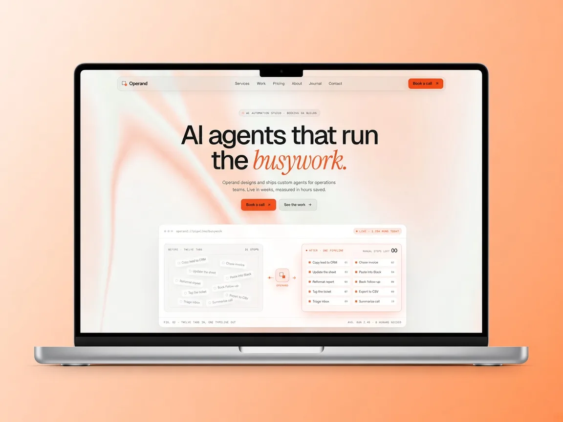 Operandi — Framer Template